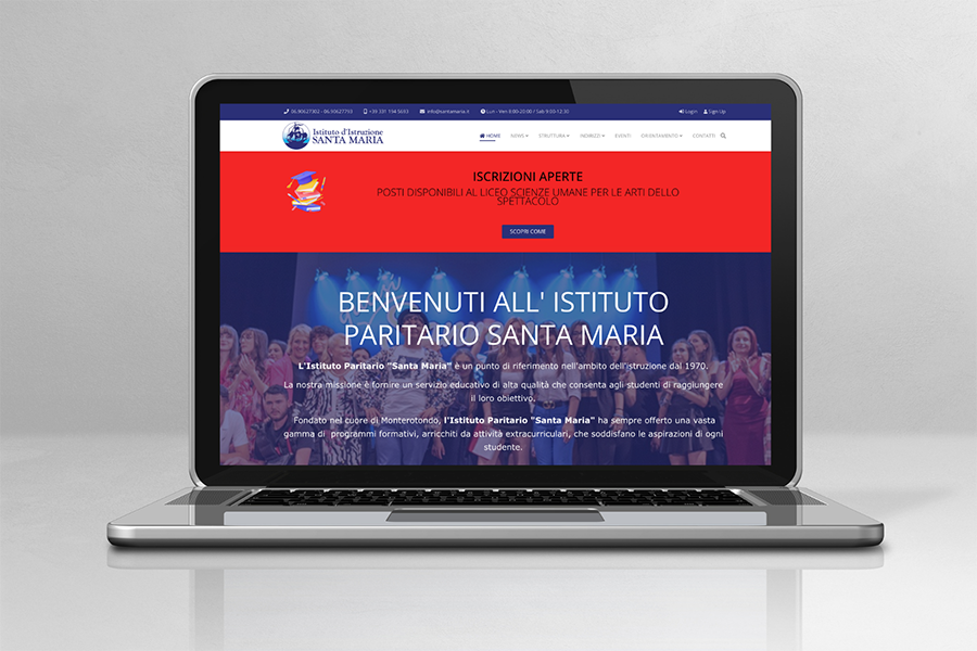 Client case: Creazione sito per Istituto Paritario Santa Maria
